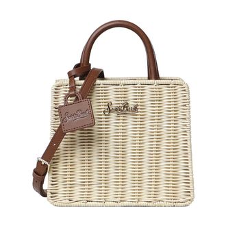 MC2 Saint Barth Hand Leather Bag - female - MC2 Saint Barth - Handbags - Beige - ONE SIZE - Bags