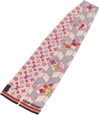 Louis Vuitton Pre-owned Scarves, female, Multicolor, Size: ONE SIZE Pre-owned Vintage Silk Scarf
