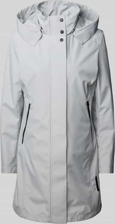 Fuchs Schmitt Mantel mit Stehkragen in Hellgrau, Gr&ouml;&szlig;e 38