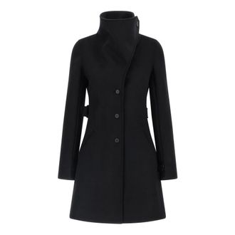 Courr&egrave;ges Jassen, Dames, Zwart, S, Wol, Heritage Wollen Jas