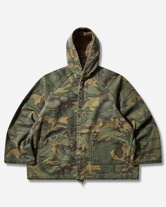 Needles Men s Reversible Hooded Coat Camo