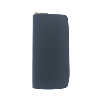 Louis Vuitton Pre-owned Wallets, male, Blue, Size: ONE SIZE Pre-owned Zippy Wallet Vertical Taurillon Long Wallet