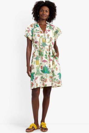 Trina Turk Zandy Flamingo Fizz Voile Dress at Nordstrom, Size Xx-Large