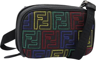 Fendi Camera Bag Zucca Embossed Leather Multicolour Leather Bag (Pre-Owned)