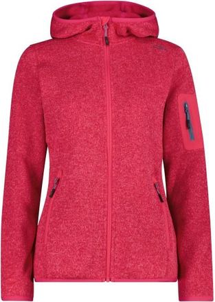 F.lli Campagnolo Jacket Fix Hood Jacquard Knitted 3H19826 Fleecejacke f&uuml;r Damen | rot