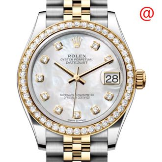 Rolex Datejust 31 Mother of Pearl Diamond Dial Ladies Steel and 18kt Yellow Gold Jubilee Watch 278383MDJ