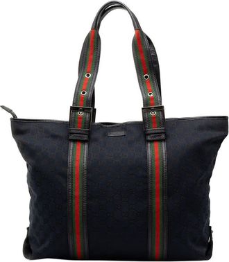 Gucci Pre-owned Gucci GG Canvas Web Shopper Tote Ladies W8YV7UL3NM4LWWKJ