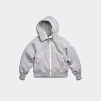 Canada Goose Chilliwack Fleece Bomber White Disc (Women, Silverbirch Heather, XL)