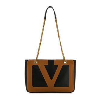 Valentino Garavani Shoulder Bags, female, Black, Size: ONE SIZE Viva Superstar Small Shopping Bag