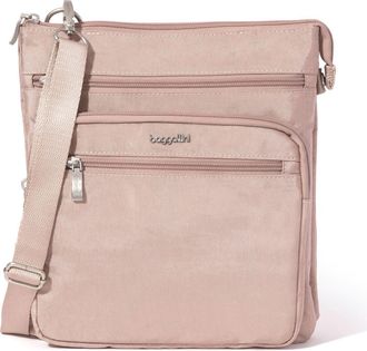 Baggallini Out And About Crossbody Bag in Blush Shimmer at Nordstrom