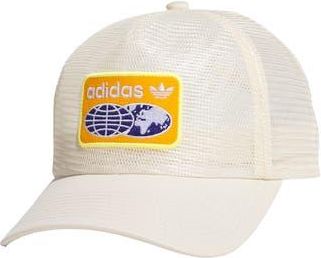 adidas Gender Inclusive Worldwide Patch Mesh Trucker Cap in Wonder White/White at Nordstrom Rack