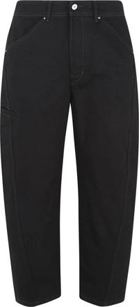 Christophe Lemaire Twisted Workwear Pants - Heren - Loose Fit Jeans - Zwart - M - Katoen - Jeans