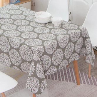 No Brand Mantel Rectangular Con Aspecto De Lino, Lavable, Resistente Al Aceite Y A Las Manchas, De F&aacute;cil Cuidado, Para Uso Interior Y Exterior, Jard&iacute;n Y Comedo