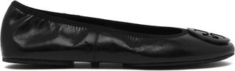 Tory Burch platte schoenen - Dames - Ballerinas - Zwart - 38 EU - Leer - Schoenen
