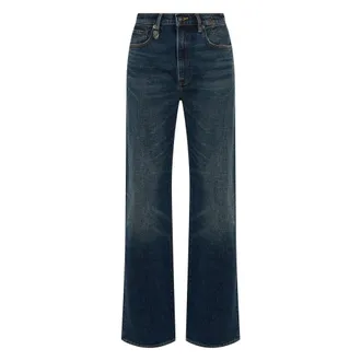 R13 Straight Jeans, female, Blue, Size: W26 Jane Jean