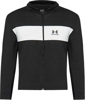 Balenciaga Logo-Embroidered Hoodie