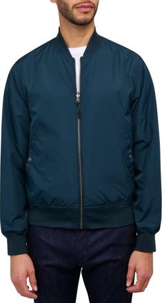 Brooklyn Brigade Slim Fit Floral Reversible Bomber Jacket in Navy at Nordstrom, Size Xx-Large