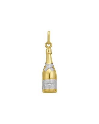 Italian Gold, Inc 14K Gold Champagne Bottle Charm Pendant