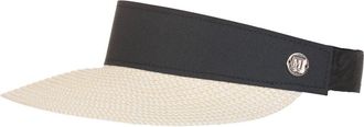 Bruno Magli Straw Visor in White/Black at Nordstrom Rack