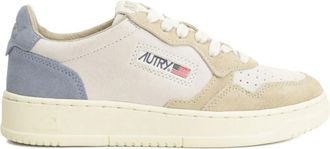Autry Sneakers met suède vlak - Beige