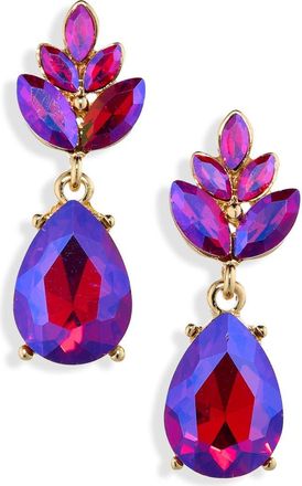 Cara Leaf Drop Earrings in Fuchsia at Nordstrom Rack