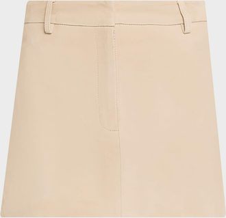 Aexae Suede Mini Skirt