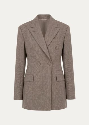 Officine G&eacute;n&eacute;rale Double-Breasted Virgin Wool Coat