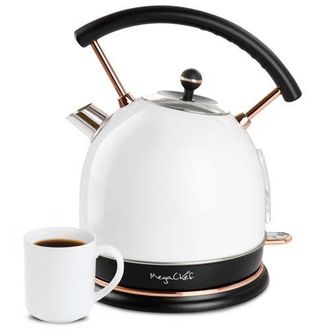 MegaChef 1.9 Quart Half Circle Electric Tea Kettle in White at Nordstrom