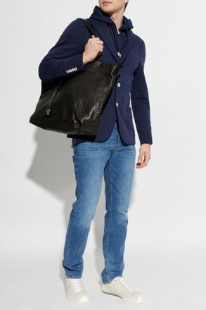 Eleventy Jacket With A Detachable Hood, Mens, Navy Blue