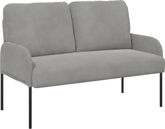vidaXL Divani Con Cuscino 110cm Grigio Chiaro Legno Compensato Vidaxl