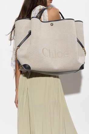 Chlo&eacute; Clover Large Bag, Womens, Cream