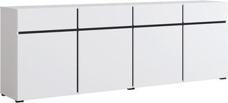 Petits Meubles Buf&eacute; 4 puertas 4 cajones paneles laminados blanco