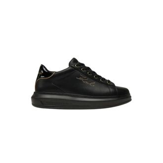 Karl Lagerfeld Schoenen, Dames, Zwart, 39 EU, Leer, Kapri Sneakers