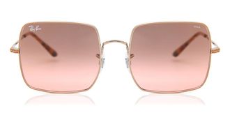 Ray-Ban RB1971 Square 9151AA Womens Sunglasses Brown Size 54