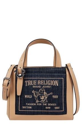 True Religion Arvin Budddha Crossbody Tote in Dark Denim at Nordstrom Rack