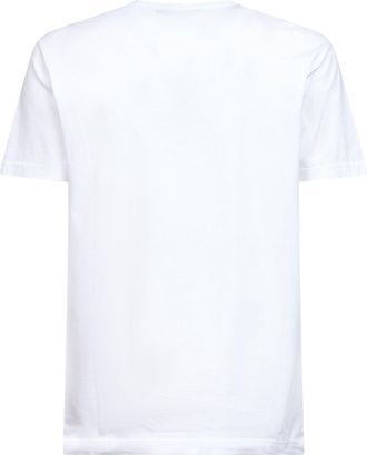 Dolce & Gabbana Mens White Cotton Heraldic Patch T-Shirt T-Shirts And Polos