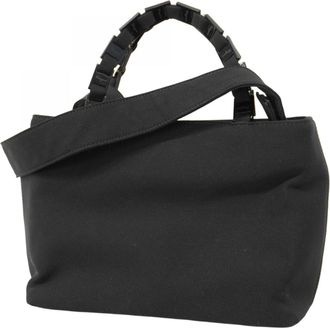 Ferragamo Nylon Canvas Handbag (Pre-Owned)