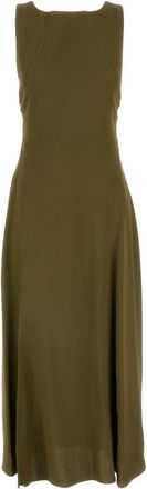 Fendi Olijfgroene Sabla Jurk