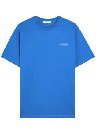 Givenchy Logo-appliqu&eacute;d Cotton T-shirt - Blue - L