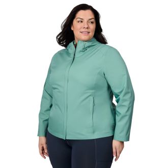 Free Country Womens Plus Size X2O Packable Rain Jacket