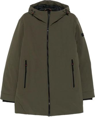 Peuterey Jas met capuchon en rits - Groen