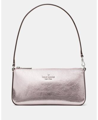 Kate Spade New York Womens Gemini Metallic Convertible Wristlet - Purple Leather - One Size