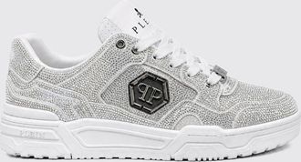 Philipp Plein Sneakers Predator V2 in pelle con cristalli e logo Hexagon