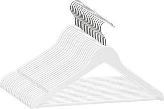 OEM Perchas Antideslizantes M&aacute;s Vendidas - Paquete De 20 - Madera Dura Blanca - Perchas - 9364910