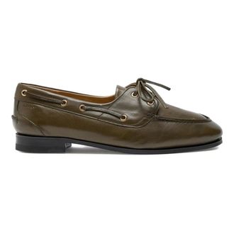 Bally Pathy Moccasin - Dames - Schoenen - Groen - Maat: 36 EU Leer