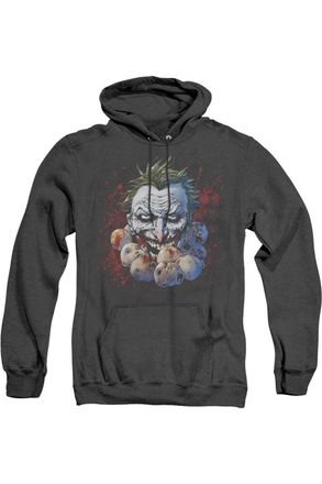 Gildan Justice League of America Doll Heads Adult Heather Hoodie / Hooded Sweatshirt