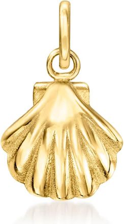 RS Pure by Ross-Simons Italian 14kt Yellow Gold Seashell Charm