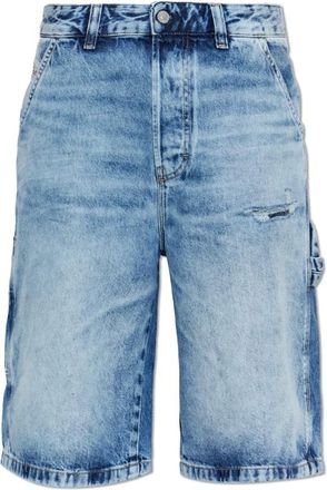 Diesel Korte Broeken, Heren, Blauw, W30, Katoen, D-Livery-W-Short