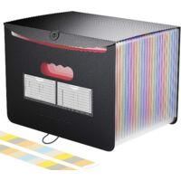 OEM Carpeta Archivadora Tipo Acorde&oacute;n A4 Con 24 Compartimentos Y Tapa, Almacenamiento De Papel Administrativo, Organizador De Documentos, Carpeta Archivad