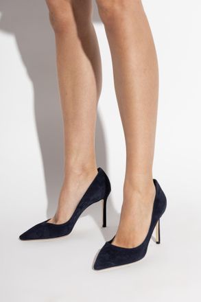 Jimmy Choo London Heeled Shoes Romy 85, Womens, Navy Blue